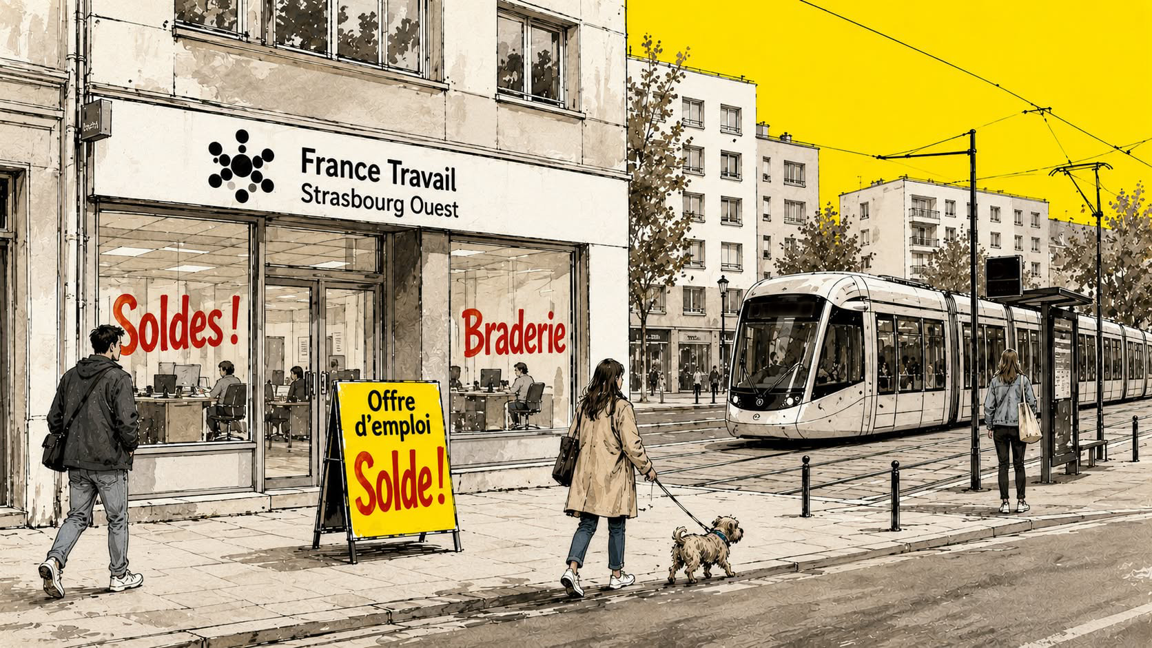 Tram rutilant, caisses vides : le grand mirage de Strasbourg-Ouest