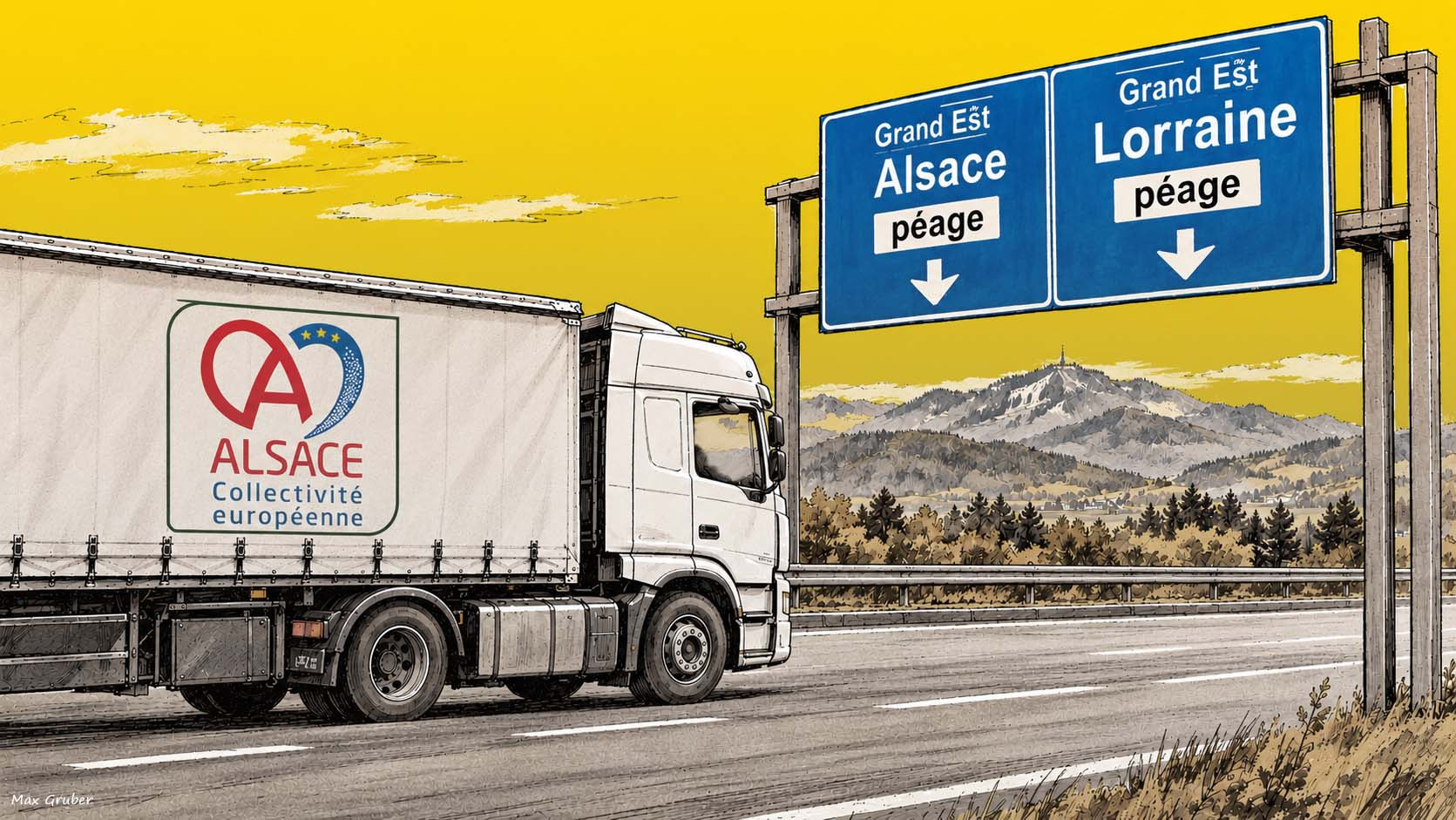 Deux taxes, un camion : l’Alsace et la Lorraine font enfin route ensemble
