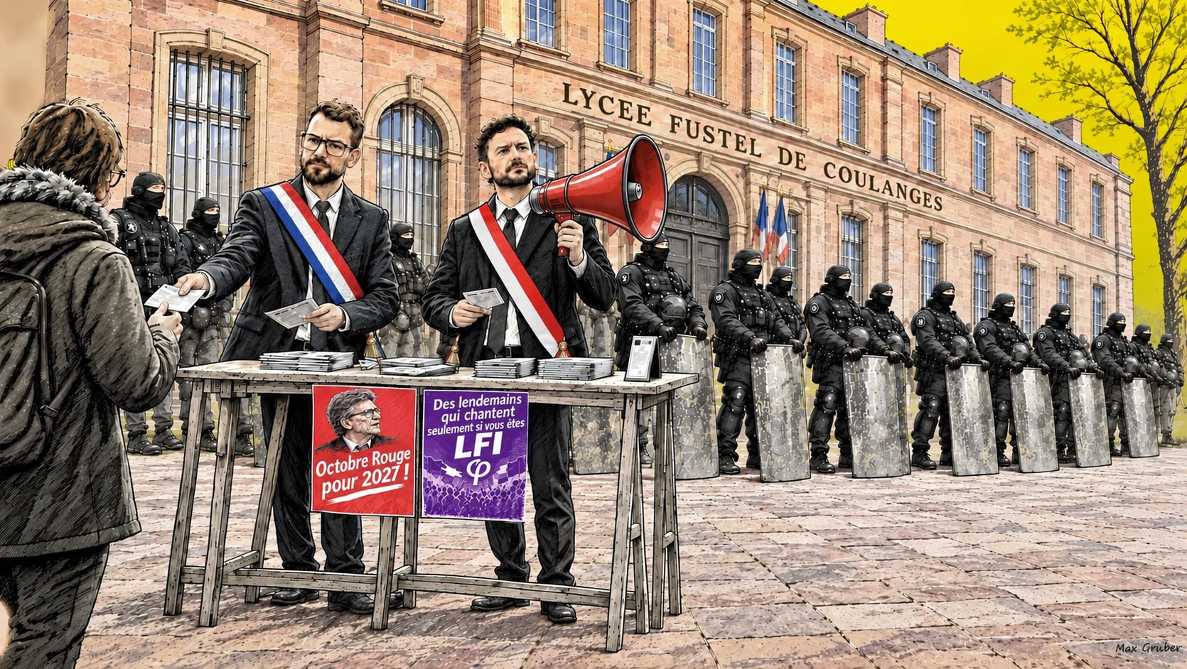 Strasbourg : à la poursuite des lycéens et des chauffeurs de foule