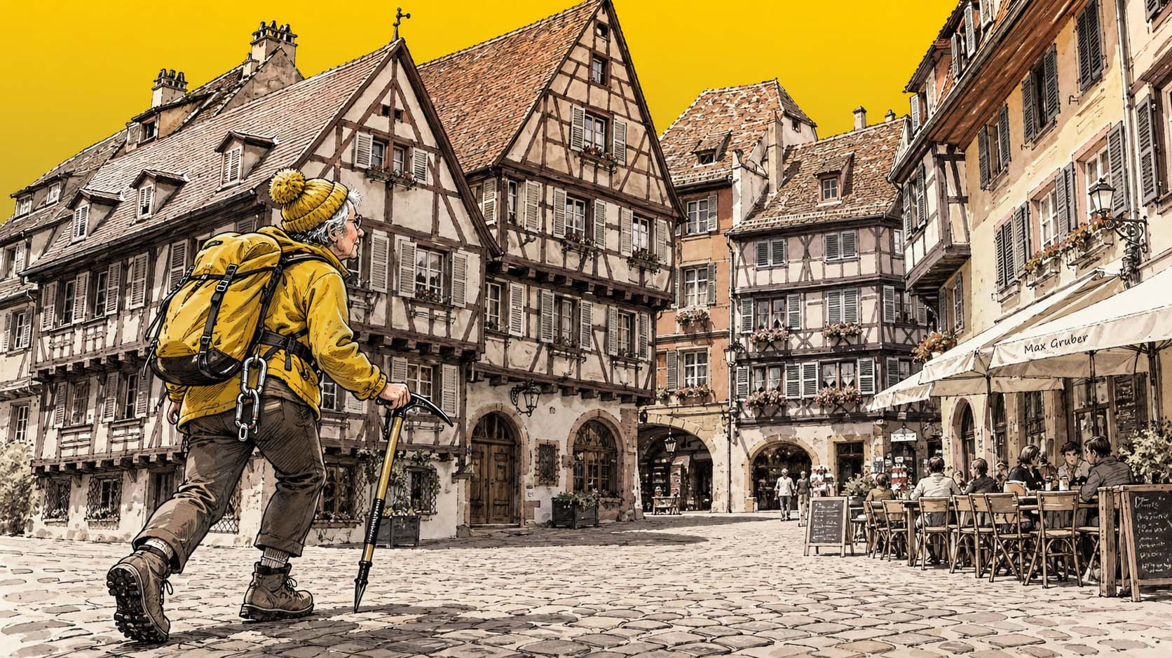 Colmar, j’ai testé le « centre-ville » pour vous : prévoyez les crampons !