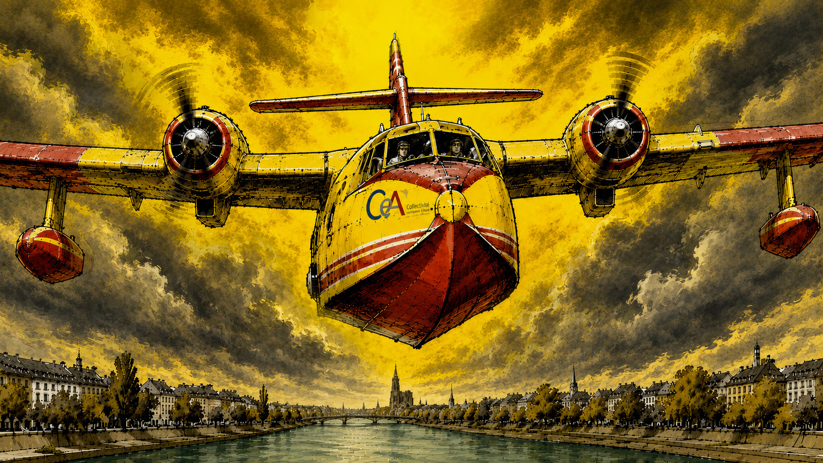 Canadairs sur le Rhin : l'Alsace invente la garrigue de l'Est