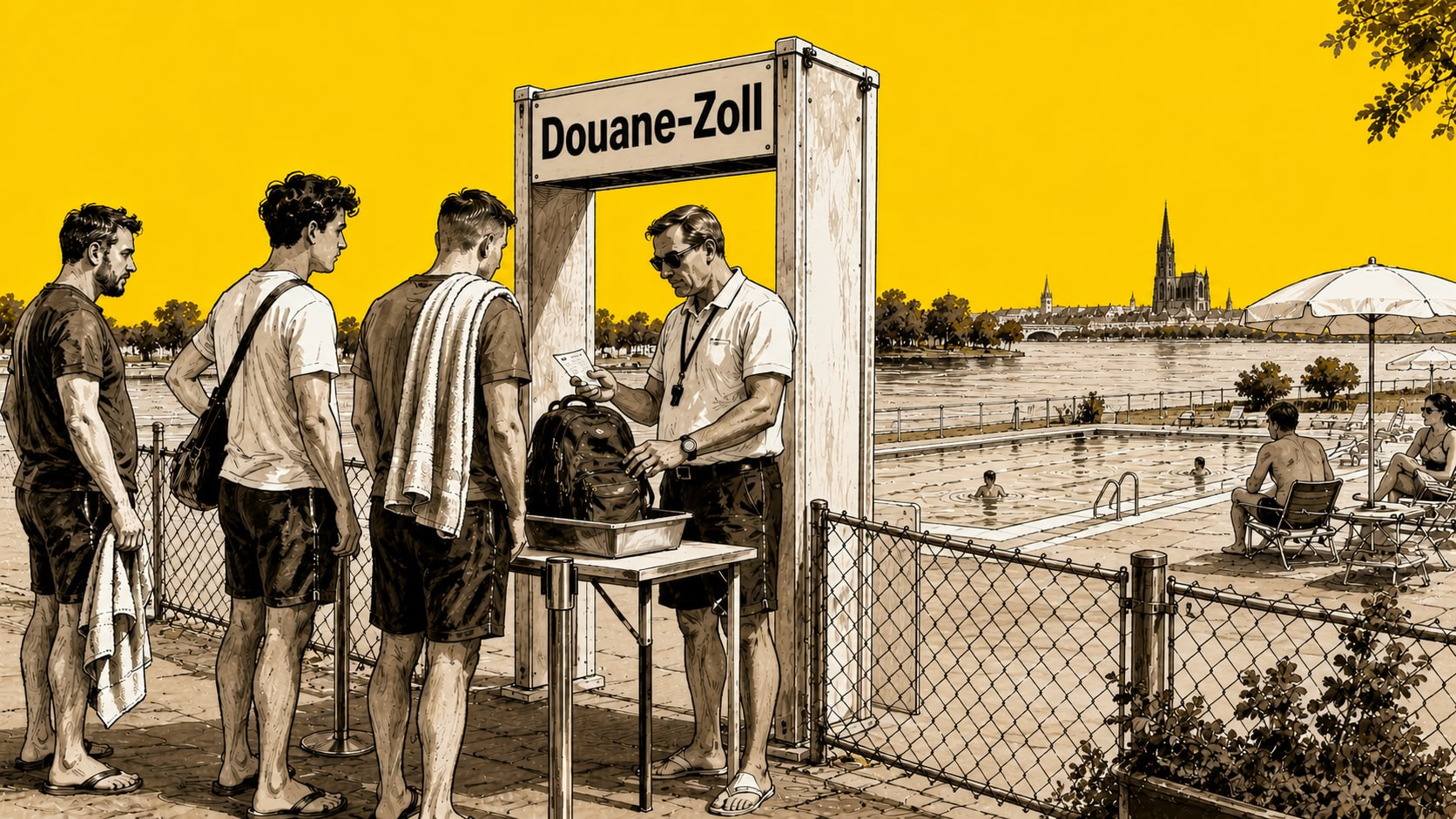 Des débordements venus d'Alsace dans les piscines allemandes