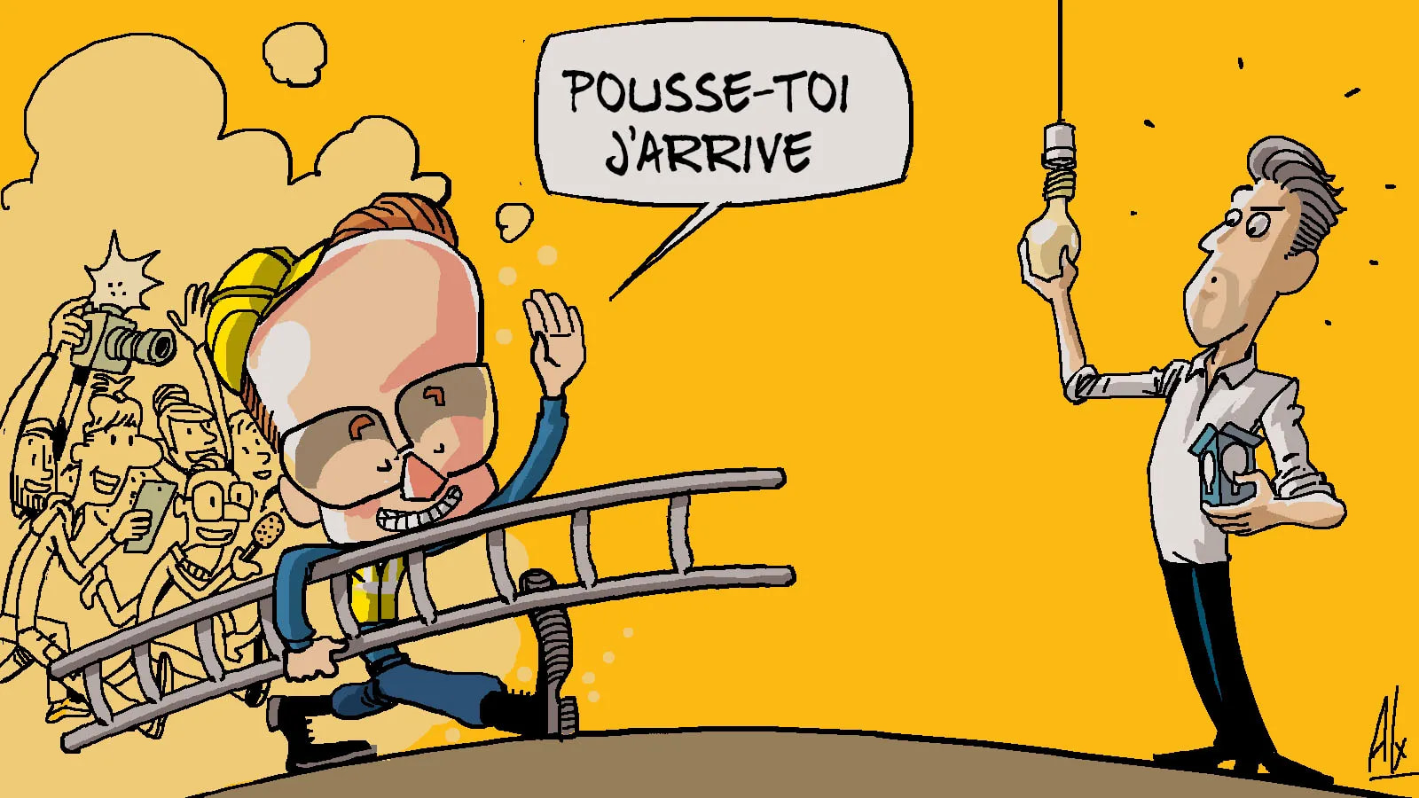 Politique Strasbourgeoise. À la Robertsau, la tournée des lampadaires commence tôt.